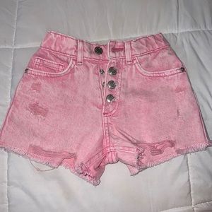 Zara pink girls shorts